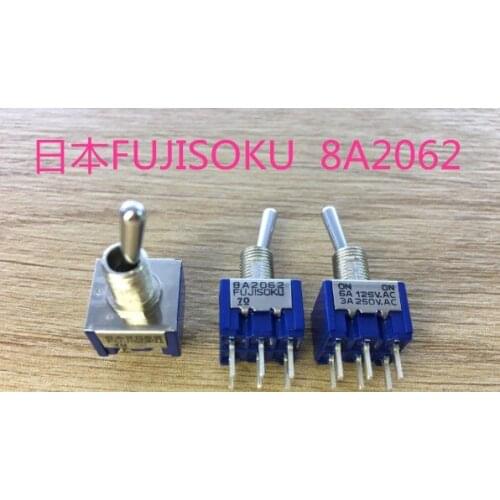 [VK] JAPAN FUJISOKU 8A2062 Self 2 gear Button switch 6 feet toggle switch 6A 125V 3A 250V