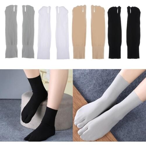 Women Men Split Two Toe Low Socks Flop Tabi Breathable Deodorization