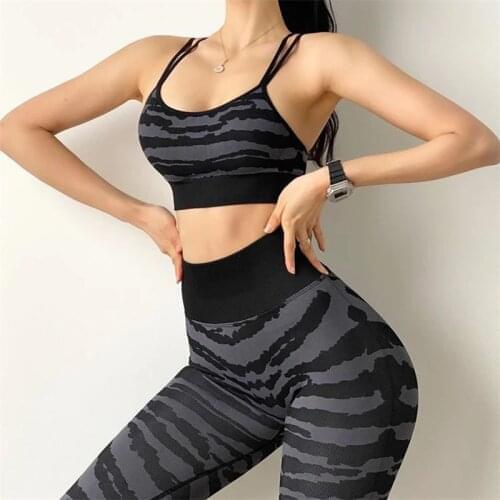 SALSPOR Women Bras Sports Fitness High Impact Print Underwear Workout Shockproof Breathable Yoga Joggings Athletics Brassiere