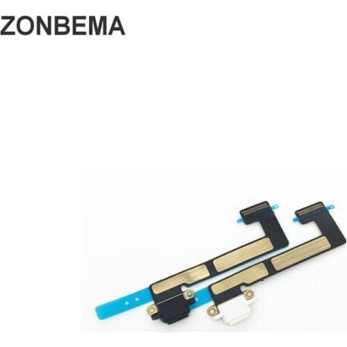 ZONBEMA 50pcs Original Charger Charging Port Dock USB Connector Flex Cable Ribbon For iPad mini 2 3 replacement parts