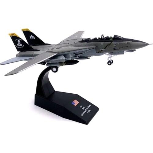 1/100 Military Model Toys F14 Tomcat F-14A/B Fighter Diecast Metal Plane Model Toy For Collection Gift Free Shipping