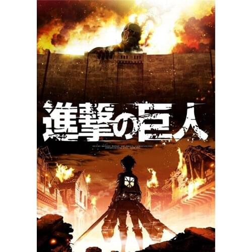 Attack on Titan 1 Canvas Posters Japanese Anime Painting Prints Clear Image Livingroom Bedroom Bar Home Art decortion Modular
