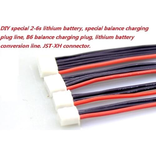 10Pcs/lot 2s 3s 4s 5s 6s LiPo Battery Balance Charger Plug Line/Wire/Connector 22AWG 100mm JST-XH Balancer cable