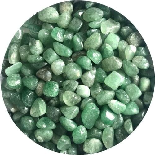 3 Sizes 100g Natural Green Strawberry Crystal Polished Gravel Stones Mineral Specimen Natural Quartz Crystals Healing Stone