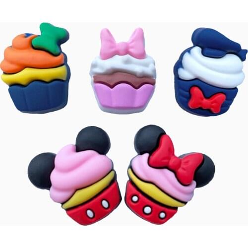 5/10Pcs Kawaii Cute Soft Glue Mixed Cake Flat Back Cabochons Scrapbooking DIY Jewelry Craft Decoration Accessories A44