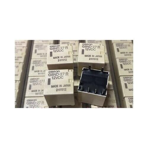 5 pces G8ND-27R-12VDC G8ND-27 G8ND-27R 12v g8nd 12vdc 8 pinos vulnerável chip de relé de placa de computador automóvel
