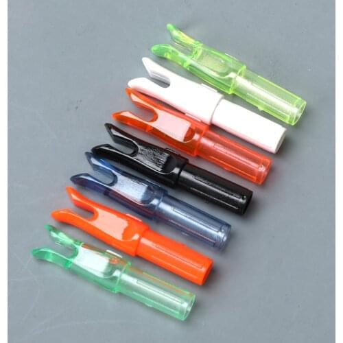 7color 50pcs/lot ID 6.2mm Archery Arrow Nocks Internal For Carbon Fiberglass Arrow Shaft for Archery Hunting Shooting