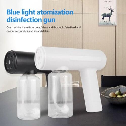 2021 New 260ml Wireless Nano Blue Light Steam Spray Disinfection Sprayer Gun USB Charging Spray Distance Sanitizing Sprayer Gun