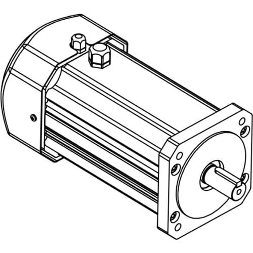 HFM060 48V 4100W 2580RPM Hall sensor BLDC brushless dc motor for traction drive