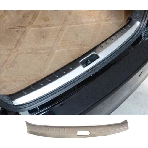For Honda Accord 2008-2013 Stainless Steel 1PC Car Trunk Inner Rear Tail Box Bumper Pedal Plate Panel Cover Trim Moldings