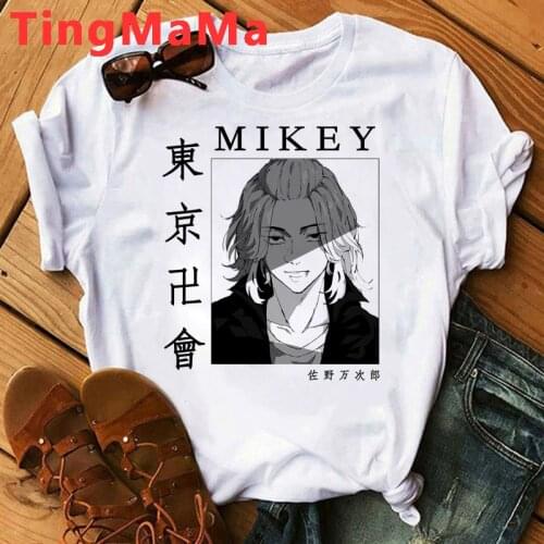 New Japanese Anime Tokyo Revengers T Shirt Men Kawaii Summer Tops Sano Manjiro Graphic Tees Unisex Cartoon Harajuku T-shirt Male