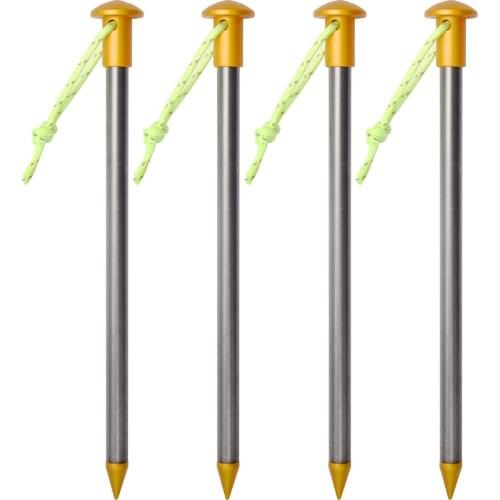 GeerTop Ultralight Round Top Tent Pegs Durable Heavy Duty Stakes Nails Camping Equipment Accessories Gear for Hiking Outdoor