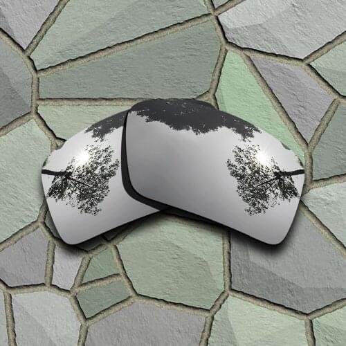 Chrome Titanium Sunglasses Polarized Replacement Lenses for Oakley Eyepatch 2