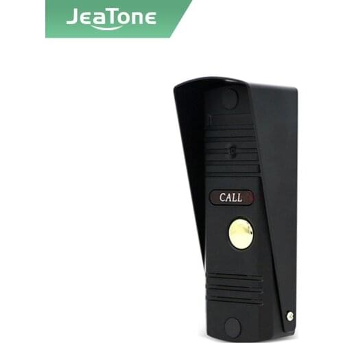 Jeatone Tuya smart video intercom button doorbell Support WIFI remote control unlock door phone with camera 84201 Black
