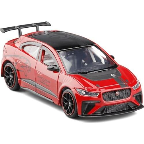 1/36 Jaguar electric sports car I Pace alloy model door door metal car model toy car A gift a man can't refuse Fine detail