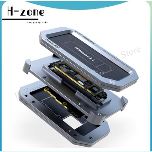 Qianli Metal BGA Reballing Stencil Platform Motherboard Middle Layer Planting Tin Solder Template for iPhone X XS XS MAX 11 Pro