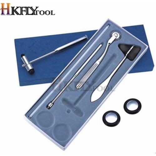 5Pcs Multifunctional Percussor Diagnostic Reflex Percussion Hammer Set Medical Neurological Massage Hammer Kit Health Care Tool