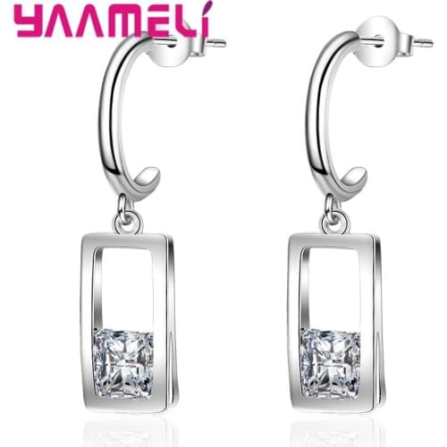 New Trendy Jewelry Accessory Dangle Earrings For Women/Lady Long Pendant Geometry Big Square Earrings Brincos Gifts