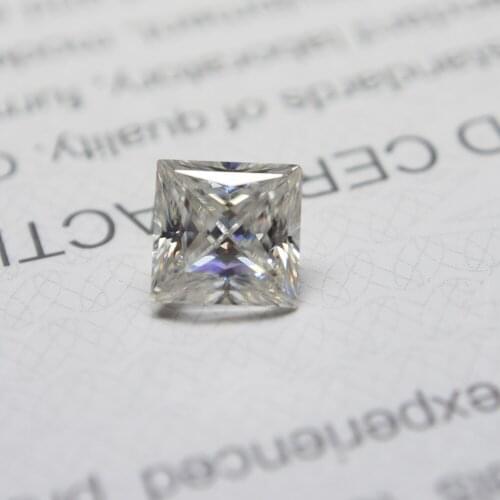 Wholesale Price 8.5*8.5mm Square Shape D VVS Big Size 3.5 Carat Synthetic Moissanite Gmestone for Engagement Ring Making