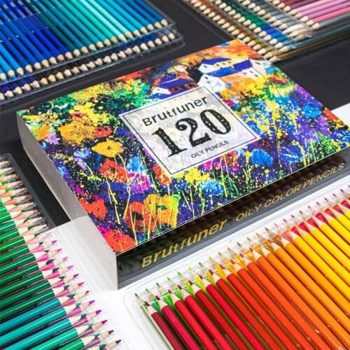 48/72/120/160 Colors Oil Color Pencil Wood Colored Pencils Set 150watercolor Artist Painting For School Drawing Art Supplies