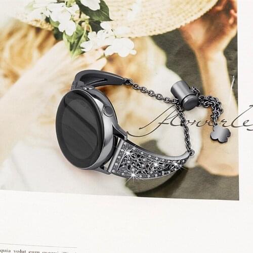 22mm 20mm Bling Watch Strap Bracelet For Samsung Galaxy Watch 3 45mm 41mm Galaxy Watch 46mm 42mm Active 2 44mm 40mm Watchbands