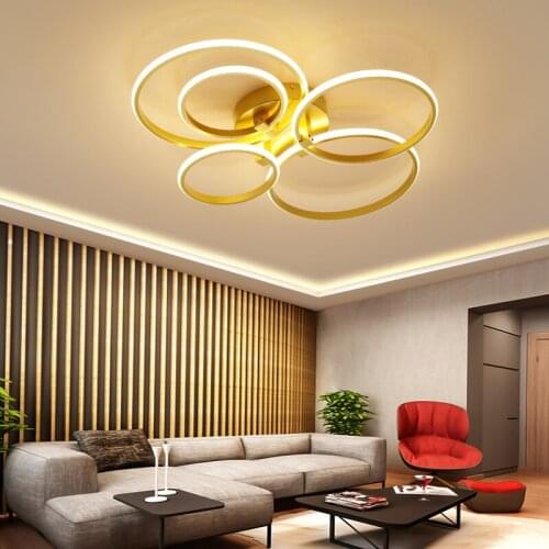 Modern Circle Rings Luminaires Ceiling linght for Dining room Living Room Free shipping Ceiling lamp for Indoor corridor
