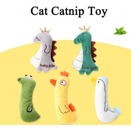 Teeth Grinding Catnip Toys Funny Interactive Plush Cat Toy Pet Kitten Chewing Vocal Toy Claws Bite Resistant Cat mint For Cats