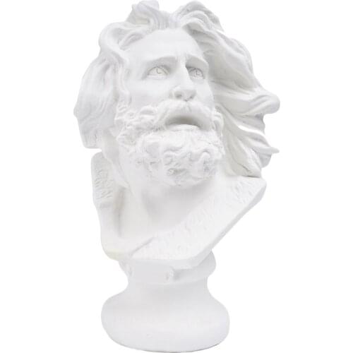 1pcs Sculpture Plaster Portrait Sculpture Art Sketching Statue Resin Statue for Office