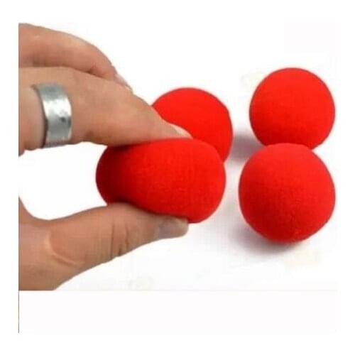 10PCS 2.5cm Finger Sponge Ball Magic Tricks Classical Magician Illusion Comedy Close-Up Stage Card Magic Accessories