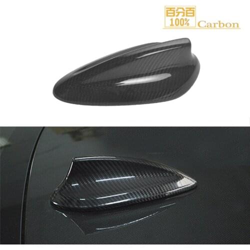 100% Carbon For X5 F15 X6 F16 2014-2017 Real Carbon Roof Dome Aerials Antenna Sticker Glossy Black