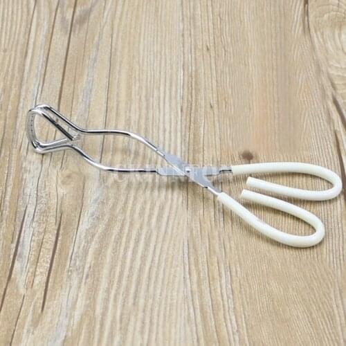 200Pcs/Lot Stainless Steel Grill BBQ Extra-Long Scissor Tong Tongs Barbecue Grilling