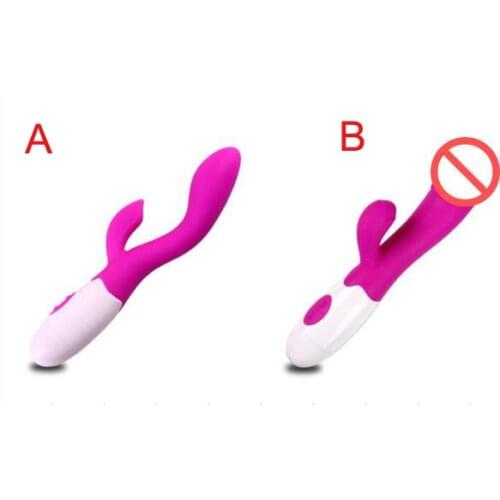 30 Speed Dual Vibration G-spot Vibrator Silicone Rabbit Vibrators Waterproof Vibrating Stick Dildo Erotic Sex Toys