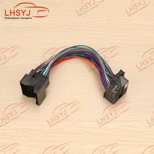 40 Pins PQ Car Adapter Extension Cable Quadlock Male Socket for RCD330 RCD510 RNS510 For VW Golf VI Jetta 5 6 MK5 MK6 Passat