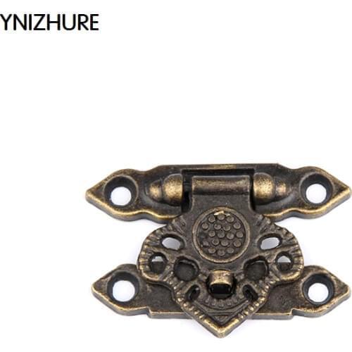 50pcs 25*36mm Real Sale Latch Packaging Metal Buckle Decorated Wooden Wine Box Lock Furniture Hardware Door Gift Suitcase