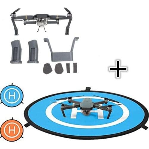75cm Universal Portable Fast-Fold Landing Pad + Landing Gear Propeller Guards Protector Landing Holder Mount For DJI MAVIC Pro