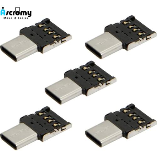 10PCS OTG Type-C Adapter For Xiaomi Mi 8 A2 A3 Mi9 Huawei P30 Pro Mate 30 Lite One Plus 6 Oneplus 6t Samsung Type C to USB Cable