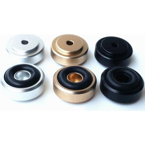 Aluminum Speaker box Spikes Stand Feet Pad Amplifier DAC Decoder Audio Computer rubber buffer Floor Foot Nail