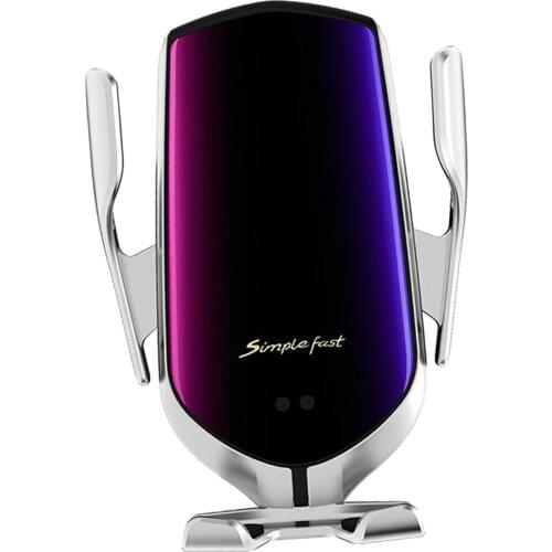 Wireless Car Charger Automatic Clamping Phone Holder for iPhone X/8/8P/XR/XS