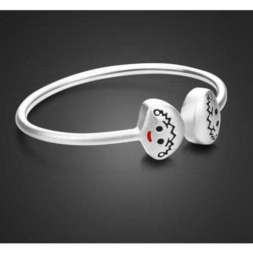 Girls bracelets 100%990 sterling silver bracelets men and women baby children children birthday gifts can be lettering jewelry