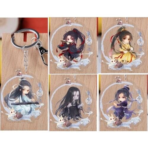 2019 New Arrival Japanese anime figure acrylic mobile phone charms keychain strap keyring