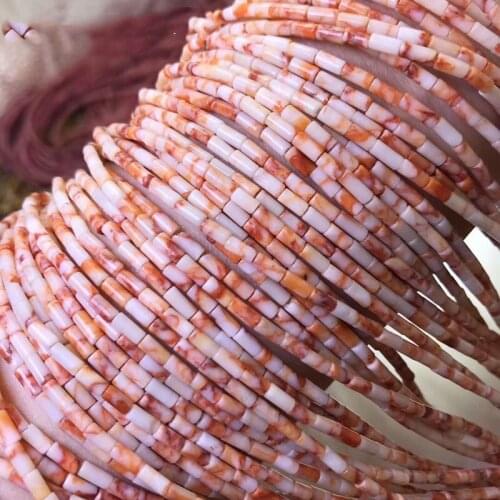 One strand agate pillar 2*4mm for DIY jewelry making loose beads FPPJ wholesale beads nature gemstone