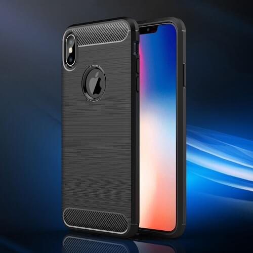 Full Cover Phone Case For iPhone 6 6s 7 8 Plus X 5 5S 5E Back Cover Ultra Thin Carbon Fiber For iPhone XR XS Max Original Case