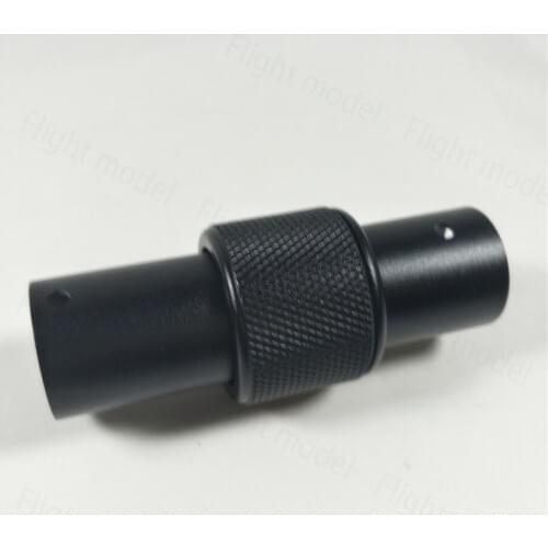 CNC Alu Alloy D30mm Light Round Thread Type Lateral Folding Arm Tube Joint For Plant Protection Drone UAV