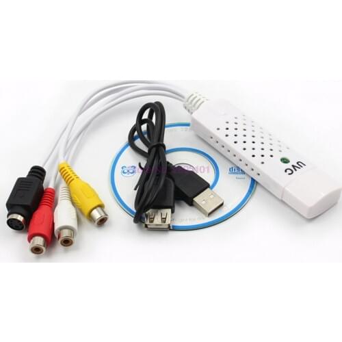 Dhl or fedex 200pcs Easycap USB2.0 Audio Video Capture Card Adapter VHS To DVD Video Capture Converter For Win7/8/XP/Vista