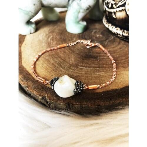 Dr Stone Natural Stone Women 'S Pearl Stone Bracelet NRS881 372888553