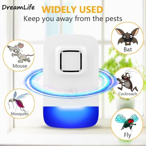 Electric Ultrasonic Mouse Repellent Mosquito Bat Repellent Non-toxic Silent Insect Anti Mosquito Bat Cockroach Fly Trap Tools