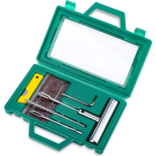 Car Auto Tyre Repair Kit Tubeless Tire Wheel Puncture Hand Tools Strips Needle Rasp Set