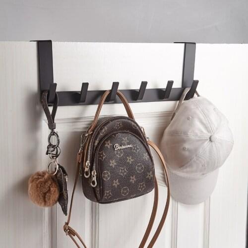 Punch-free Top Door Hooks In The Bathroom Coat Cap Organizer Kitchen Over Door Hook Room Rack Hanger To Hang Clothes Accessories