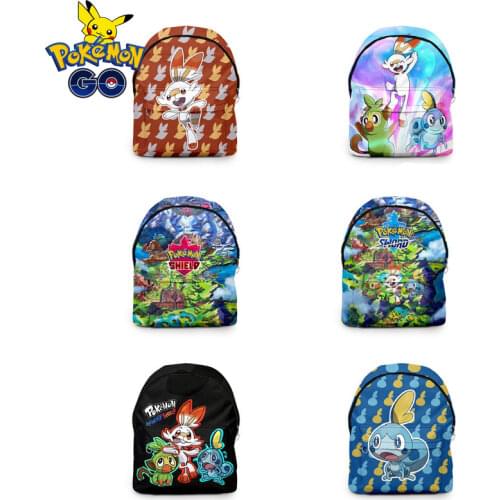 2021 New Anime Pokemon 3D Printing Pikachu Childrens School Bag Resin Mesh Backpack Childrens School Bag Resin Mesh Backpack