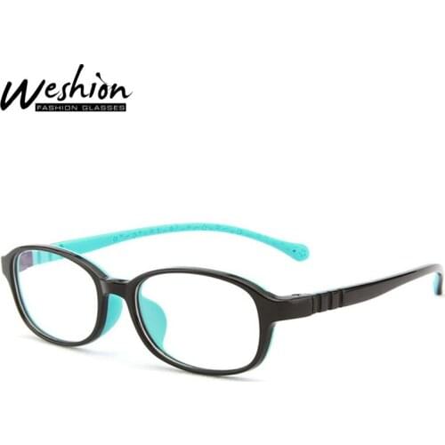 Teens Anti Blue Light Glasses Kids Junior Youth Boy Girls TR90 Silicone Optical Frame Reflective Computer Eyeglasses 5-15 U2020